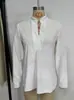 Nuevas blusas de mujer transfronterizas europeas y americanas de Amazon 2026 otoño e invierno casual color liso cuello en V holgada de terciopelo