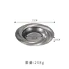 Fábrica Puede Personalizar Creativo Retro Acero Inoxidable Plato Redondo Plato de Plato Patrón de Encaje Plato para Pasta Camping Plato Hondo Plato para Ensalada