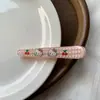 Sanrio horquilla de pico de pato larga de gato con puntos de onda acrílica, linda, dulce, corazón de niña, flequillo, clip cosmético, tocado