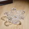 Exclusivamente para Vendas Transfronteiriças: Porta-Velas de Vidro em Forma de Flor de Cristal Minimalista Nórdico com Cinco Pétalas, Ornamento Artesanal Decorativo de Luxo Leve