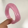 Acessórios Yongge Estilo Ins Transfronteiriço Europeu e Americano Pulseira de Resina Transparente Padrão de Pedra Marmorizada Quadrada Irregular Pulseira Exagerada