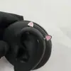 Aço Titânio Fofo Brilho Gota de Óleo Orelha de Gato Hélice Piercing Corporal Joia Dentes Externos