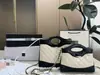 Bolsa pequena estilo Chanel 31, bolsa feminina com padrão de losangos, 24c, couro bovino genuíno, pele de ovelha encerada, mini bolsa nano, bolsa caviar