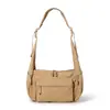 Bolso cruzado ligero para exteriores para hombres y mujeres, bolso de hombro casual para el trabajo, para ir al trabajo, bolsa para clase de estudiante, bolsa tipo dumpling casual para viajes