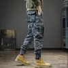 Pantalones Cargo Ami Kaji de Peso Pesado Lavado Retro Marca de Moda para Hombre Primavera y Otoño Tácticos Funcionales Ajustados hasta el Tobillo Casuales de Moda