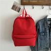 Mochila de Nylon de Color Sólido con Letras Estilo Japonés, Simple, Ligera, Impermeable, Resistente al Desgaste, Adecuada para la Clase y los Viajes Diarios, Bolso de Doble Hombro de Gran Capacidad