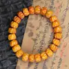 Pulsera de una sola cuenta de hueso de camello antigua estilo tibetano cuentas de oración para hombres y mujeres adornos de juego cultural suministro