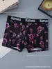 PersonalizadoNuevo Comercio Exterior para Hombre Estampado con Letras Gráficas Transpirables Elásticos Calzoncillos tipo bóxer Shorts al por mayor