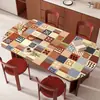 Mantel Individual Oval Estilo Americano para Mesa de Comedor, Impermeable, Resistente al Aceite, Resistente al Calor, Protector de Mesa, Nuevo Modelo 2025, Mantel de Lujo Ligero de Gama Alta