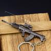 Artesanato de Ornamentos Modelo de Arma Quente Modelo de Arma SCAR-L 98KM24 Artesanato de Metal Chaveiro Brinquedos