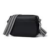 Bolso de Mujer de Cuero Genuino de Comercio Exterior, Bolso Cuadrado Pequeño de Cuero Vacuno de Primera Capa, Nuevo Bolso de Hombro Cruzado de Cuero Suave para Mujer Moderno de Color Sólido