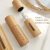 Botella Roller de Madera de Bambú Grabada de 3ml5ml10ml Botella Vacía para Aceite Esencial Botella Roller de Vidrio Resistente a la Luz Suministro de Fábrica