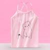 Camiseta Regata Infantil de Verão para Meninas Algodão Puro Camiseta Básica Infantil Roupas Íntimas Top Roupas Infantis Categoria Algodão Puro a