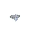 ¡Chica Saturno! Anillo Planeta Diamante Flash para Mujer Lujo Ligero Diseño de Nicho Anillo para Dedo Índice de Pareja Estilo Frío Alto Sentido