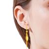 Moda hojas Vietnam pendientes de oro para mujer al por mayor latón chapado en oro de 24k pendientes de borla accesorios explosivos transfronterizos
