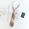 Corbata Estilo Japonés Jk para Mujer, Sin Costuras Perezosa Estilo Universitario Accesorio de Uniforme, Cuadros de Uniforme Escolar Estudiante para Parejas de Hombres