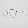 Armazón para Gafas de Prescripción Modelo 5806 de Linde, Mismo Modelo que Jing Boran, Armazón sin Tornillos, Armazón Polygonal Retro para Gafas de Mujer