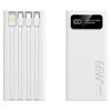 Banco de energía con cable autónomo transfronterizo Carga rápida 20000 mAh Gran capacidad Fuente de alimentación móvil para exteriores Regalo Logo personalizado