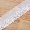 Ropa de encaje bordado de fábrica, accesorios de encaje textil para el hogar, exquisito encaje de algodón perforado al por mayor, punto
