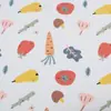 Capa para bolsa de roupas de algodão estampado, malha de algodão classe A para bebês, 300 peças, estampado, dupla face
