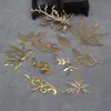 DIY Xiuhe tocado accesorios material abanico de boda nupcial abanico de mano grupo de abanicos hojas de abanico moiré accesorios de hierro dorado KC