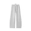 Primavera de 2026 Novo Calça de Moletom Masculina de Algodão Interno Margiela Barra Curva Caimento Solto Versátil Casual