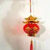 Lanternas Portáteis de Ano Novo, Novas Lanternas Pagode 2026, Lanternas de Cristal Brilhantes para Varanda Infantil com Baterias