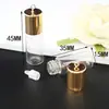 Garrafa Transparente de Desejos com Tampa Colorida Frasco de Vidro Pingente Frasco de Perfume Frasco Vazio Frasco de Perfume para Aromaterapia Colar