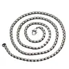 Moda Europea y Americana Cadena de Caja Cuadrada Versátil que No se Desvanece Acero de Titanio Vacío 18K para Hombre Cadena Simple para Clavícula para Mujer