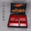 Bento Box Estilo Japonês com Design de Grão de Madeira, Caixa de Sushi de Anguila de Alta Qualidade, Caixa para Refeição de Negócios, Caixa para Fast Food para Uso Comercial