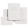 2026 Nuevas Invitaciones de Boda en Relieve Invitaciones Personalizadas de Papel de Algodón en Relieve Invitaciones de Boda Estilo Europeo con una Sensación de Papel de Alta Gama