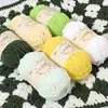 Pequeno caxemira feito à mão DIY tricô lã de espessura média fio de gelo fio para bebê crochê tricô cachecol boneca fio fofo atacado