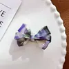 Faixa de Cabelo Versátil com Laço Retro Corda de Cabelo Bola de Joia Elástico para Rabo de Cavalo Alto Clipe Jacaré de Ácido Acético Acessórios de Cabelo Adorno de Cabeça