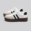 Zapatos de suela gruesa estilo alemán para mujer 2026 Otoño/Invierno Nuevo Estilo Más Terciopelo Cálidos Zapatos de Plataforma Versátiles Cómodos Casuales Zapatos Deportivos CQ9018
