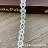 Nueva serie de encaje con bordado de encaje código de barras 2CM de ancho accesorios para ropa de mujer accesorios de ropa encaje de seda de leche