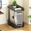 Suporte para Gabinete de Computador de Mesa Suporte Móvel para Gabinete Base para Colocação Sob a Mesa Prateleira de Rack de Camada Dupla