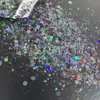 Celebridad de Internet Polvo de Brillo Mixto en Botella, Polvo de Brillo Láser Brillante, Joyería para Uñas, Brillo de Lentejuelas de Moda para Uñas