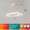 Lámpara de araña minimalista italiana para sala de estar, lujo ligero, diseñador creativo, de alta gama, atmosférica, anillo protector para los ojos, lámpara de araña para comedor, aluminio, otro