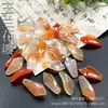 Pétalas de ágata 11x24mm ágata natural cor de doce grandes pétalas curvas de magnólia DIY acessório de flor para grampo de cabelo de jade
