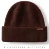 Gorro de cachemira, gorro de punto cálido versátil casual para otoño e invierno que cubre las orejas, para circunferencia de cabeza grande, gorro de lana, gorro holgado, gorro para clima frío