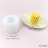 Molde de Silicone de Milho para Simulação Forma de Meio Milho Vela Aromática Gesso Decoração Molde Bolo Assar Ferramenta de Moagem