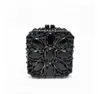 Bolsa de noite transfronteiriça única, pequena clutch quadrada, bolsa de mão feminina