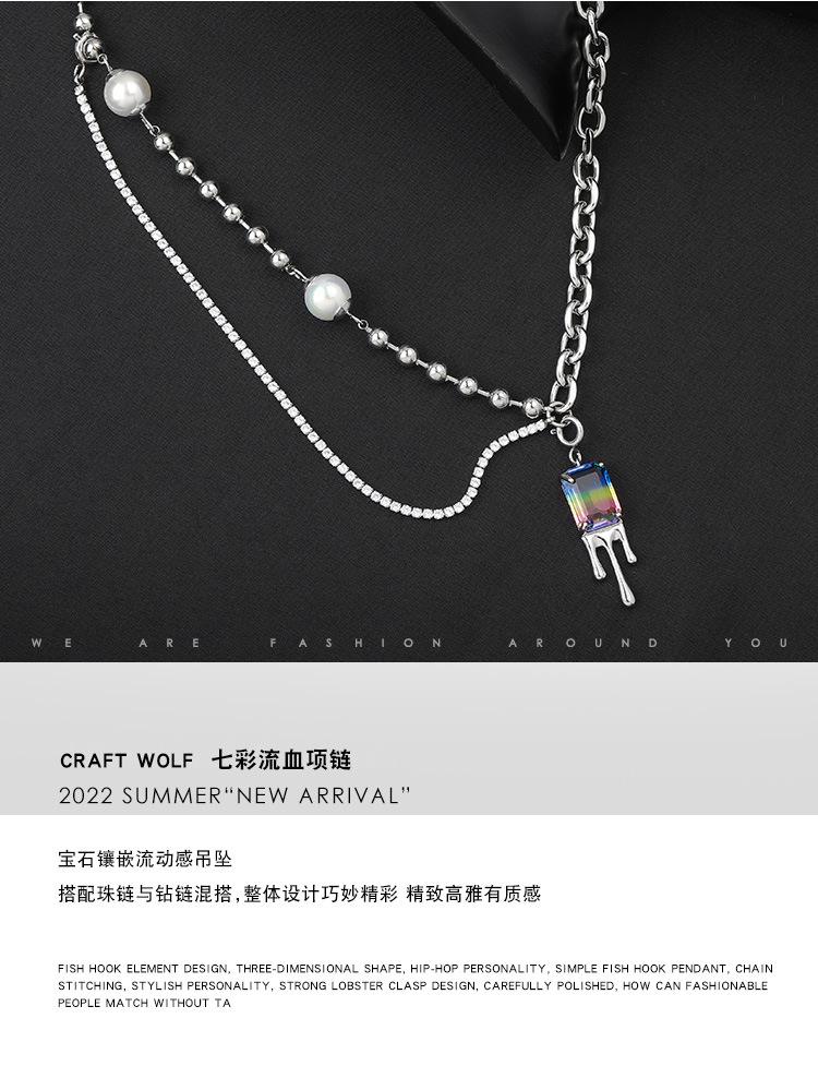 DWZX00061-七彩流血项链-狼_02.jpg