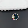 Broche de Planeta Cósmico Foguete Ins Fivela de Metal Antirreflexo Pinos de Desenho Joias Esmalte com Gotejamento de Óleo Acessórios para Roupas