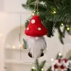 Ornamento de Cogumelo de Feltro de Lã Novo Estilo Transfronteiriço Decoração de Cena de Natal Árvore de Natal Cogumelo Papai Noel Decorações Penduradas