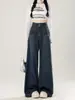 Jeans largos personalizados con letras para hombre, estilo Hong Kong, modernos, verano 2026, hip-hop, moda ins de alta calle, geniales