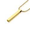 Amazon nuevo estilo sin decoloración personalizado tridimensional geométrico colgante de pilar largo accesorios collar para amantes mujeres Venta al por mayor