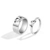 Anillo de Aleación Transfronterizo Nicho Estilo Lujo Accesible Francés Ins Plata Estilo Cool Simple Joyería Personalizada para Pareja al Mayoreo