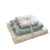 Nuevo Juego de Cama de Cuatro Piezas de Algodón Lavado Amigable con la Piel, Gasa de Doble Capa Estilo Francés Todo Algodón Sábana para Cama de Estudiante Funda de Edredón Funda de Almohada Sábana