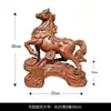 Adorno de Caballo de Madera de Éxito Instantáneo para Oficina y Sala de Estar, Decoración que Atrae la Fortuna, Artesanía para el Hogar del Año del Caballo del Zodiaco